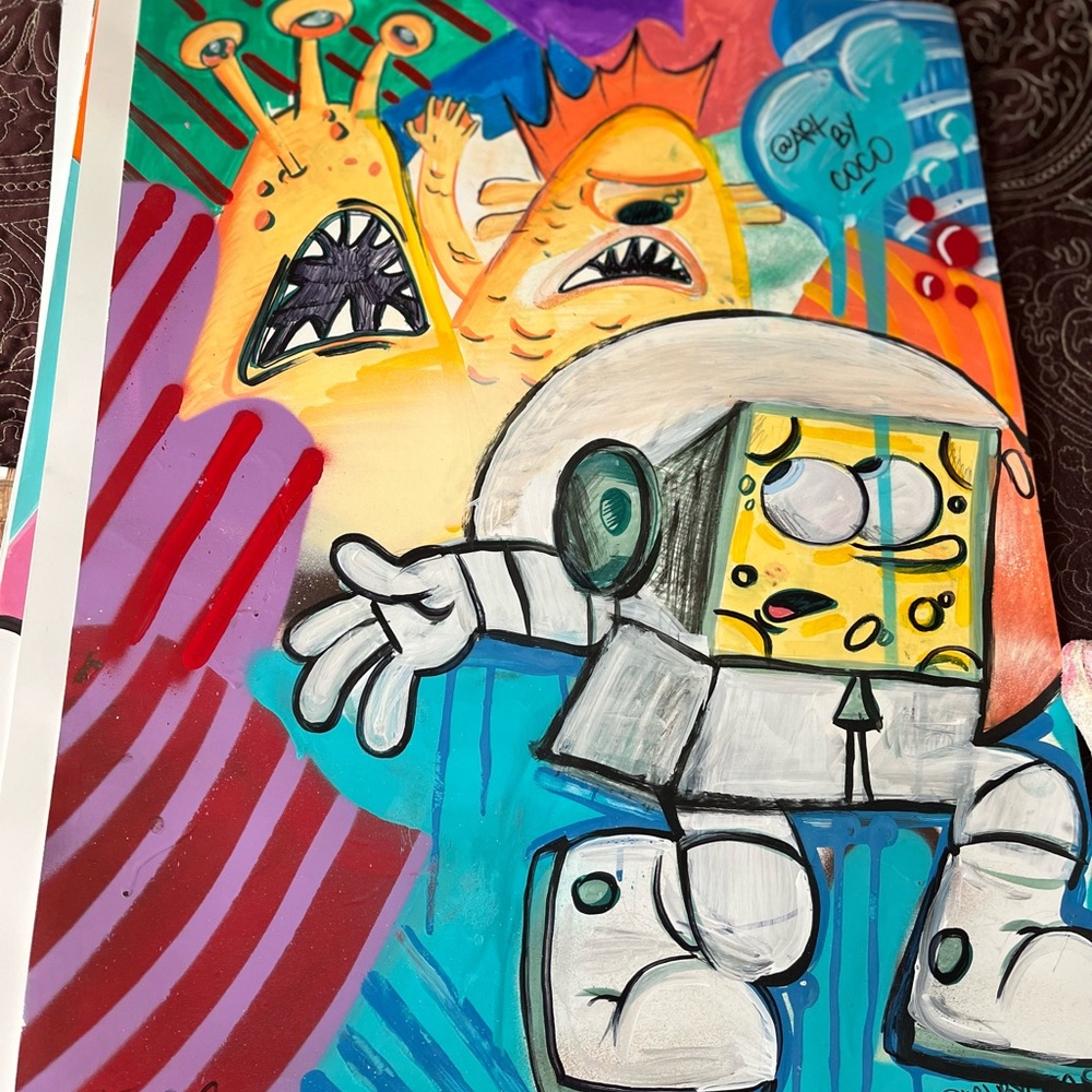 Original spongbob painting I completed.